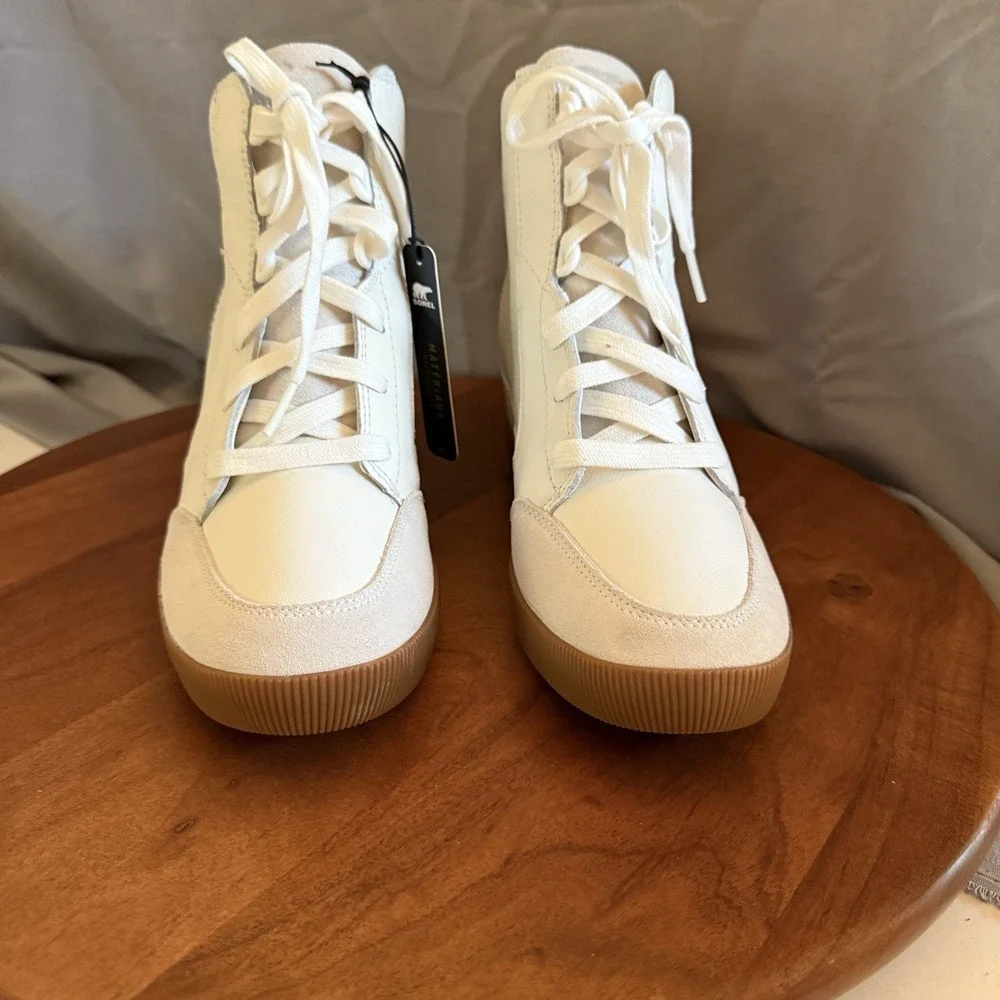 Sorel Women Out N‎ About Wedge Bootie Sea Salt/Gum NL4913-125 size 10 Waterproof